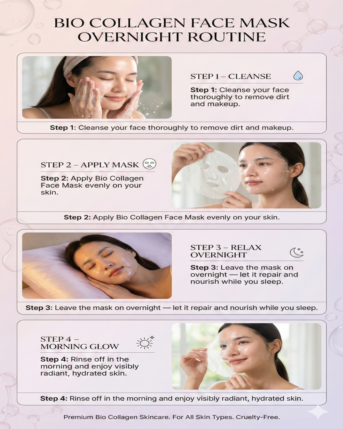 Bio Collagen Face Mask Overnight (2pcs)
