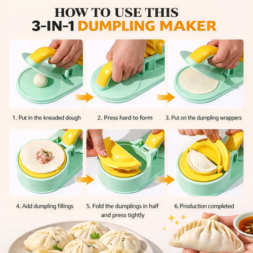 3-in-1 , Momo, Samosa & Gujiya Press